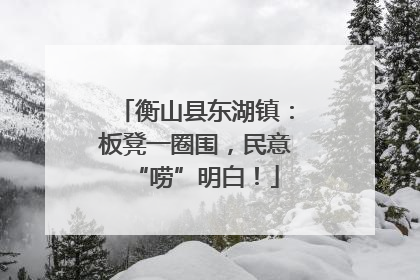 衡山县东湖镇：板凳一圈围，民意“唠”明白！